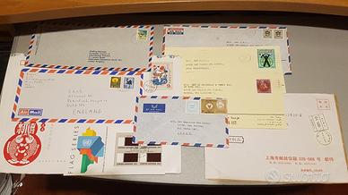 Lotto 10 buste francobolli internazionali