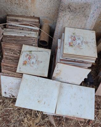 lotto piastrelle vintage 