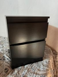 comodino nero ikea da camera da letto