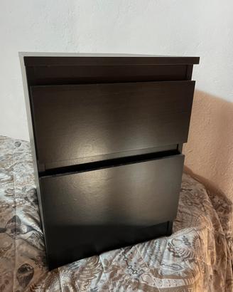 comodino nero ikea da camera da letto