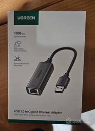 Adattatore ethernet usb3.0 Ungreen (1Gbps) + otg