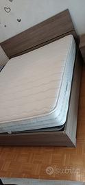 letto contenitore + materasso in lattice. 