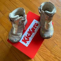 Stivaletti Kickers con zip laterale bambina