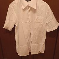 camicia uomo bianca maniche corte tg 16_1/2 - 42.
