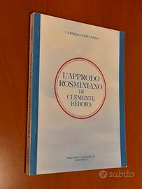 L'approdo rosminiano di Clemente Rebora