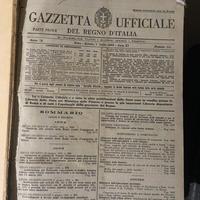 Gazzette ufficiali anni 1930 - 1937