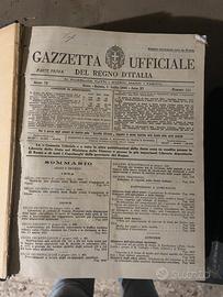 Gazzette ufficiali anni 1930 - 1937