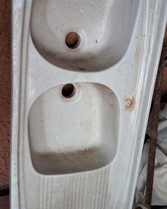 LAVELLO CUCINA PORCELLANA 120 VINTAGE ANNI '70