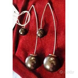 Orecchini Boccadamo  "double pearl earling"