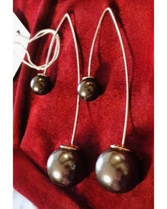 Orecchini Boccadamo  "double pearl earling"