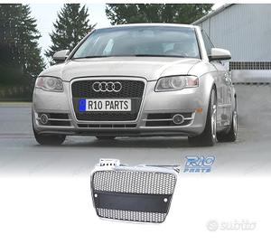 GRIGLIA AUDI A4 B7 04-09 LOOK RS CROMO NERO ABS