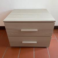 2 comodini color canapa