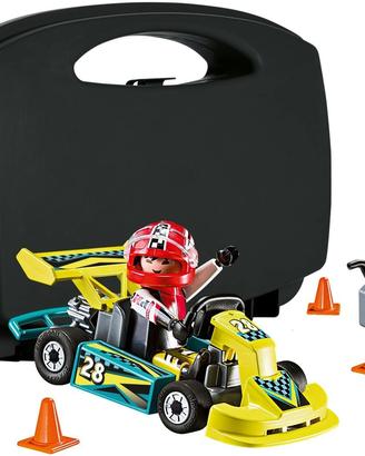 Playmobil valigetta go kart+ 5382 bimbo su go kart