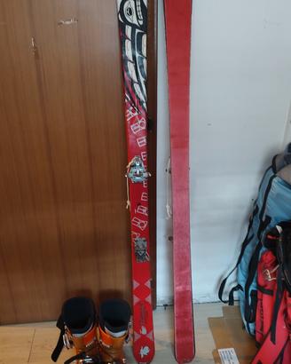 Set sci  K2  + attacchino Dynafit + Scarpa F3
