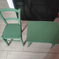Tavolino e sedia 