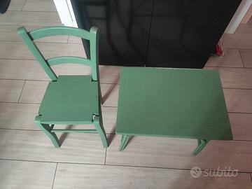 Tavolino e sedia 