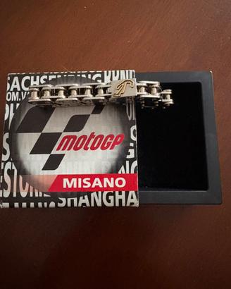 Bracciale MotoGP Misano acciaio e oro