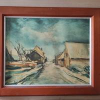 Quadro - Maurice De Vlamink - paesaggio invernale