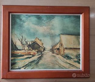 Quadro - Maurice De Vlamink - paesaggio invernale