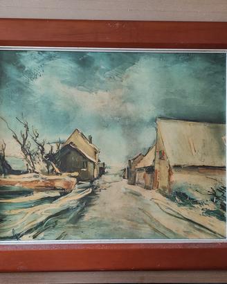 Quadro - Maurice De Vlamink - paesaggio invernale