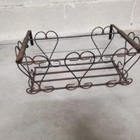 N.3 fioriere da terrazzo in metallo