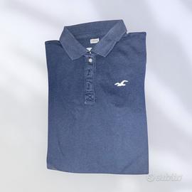 Maglietta poll Hollister con logo bianco