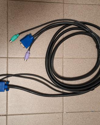 Cavi collegamento VGA e PS2 3M