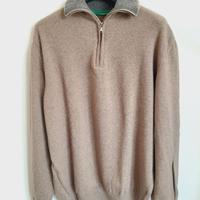 Maglione uomo merinos cashmere Melaverde beige