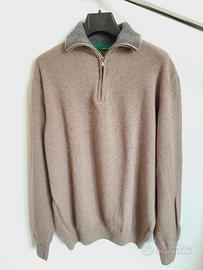 Maglione uomo merinos cashmere Melaverde beige