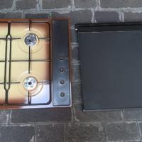 Piano cottura Smeg, lavandino 2 vasche