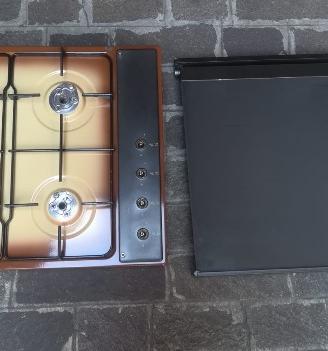 Piano cottura Smeg, lavandino 2 vasche