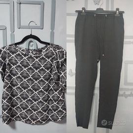 Blusa Calliope + Pantalone Dritto con Spacchetti 