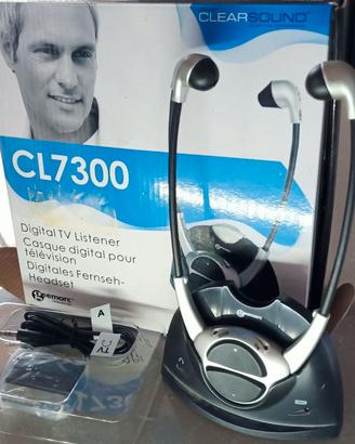 Cuffie TV stereo wireless Geemarc CL7300