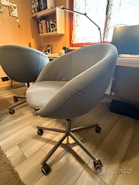 2 sedie ufficio IKEA SKRUVSTA- perfette condizioni