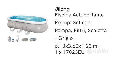 Piscina Autoportante - Jilong usata ma in buono st