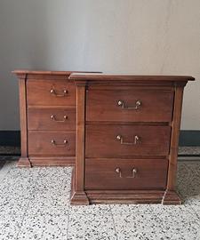 coppia di comodini in arte povera, vintage
