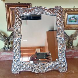 Specchio da tavolo e parete Argento 925 cm 33x43