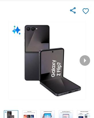 samsung zflip7 512 gb nero