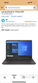 HP 255 G8 Notebook 39.6 cm (15.6") 1366 x 768 pixe