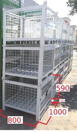 Contenitori metallici industriali in rete usati