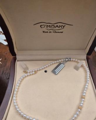 collana di perle misaky oro 750