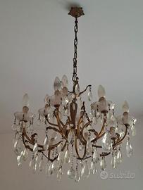Lampadario d'epoca  + 2 applique abbinati