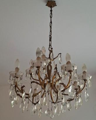 Lampadario d'epoca  + 2 applique abbinati