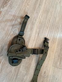 Cinturone e fondina cosciale Softair