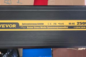 Inverter per Camper  marca Vevor come nuovo