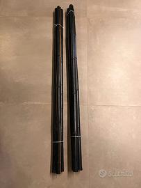 Canne bambu -Colore nero -Decorazione