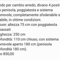 Divano 4 posti