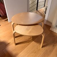 Set di 2 tavolini IKEA SVALSTA – legno chiaro
