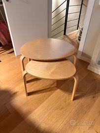 Set di 2 tavolini IKEA SVALSTA – legno chiaro