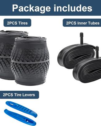 2 pneumatici per bici da 20 pollici, 20 x 2,35/60-